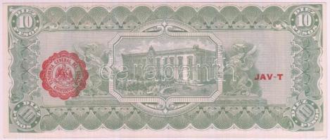 Mexikó/Forradalmi/Chihuahua 1915. 10P piros csipkés bélyegző a hátlapon T:I
Mexico/Revolutionary/Chi...