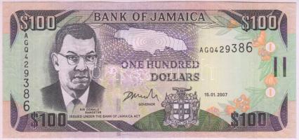 Jamaika 2007. 100$ T:I Jamaica 2007. 100 Dollars C:UNC