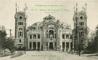 1906 Milano, exhibition, Salone dei Concerti al Parco, advertisement on the back side