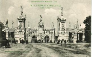 1906 Milano, exhibition, Entrata Principale, advertisement on the back side