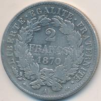 Franciaország / Modern Köztársaság 1870A 2Fr Ag nagy "A" T:3
France / Modern Republic 1870...