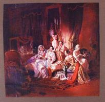 Magyar festőművészet albuma. A magyar festészet fejlődése a régiektől az újakig. Tíz színes műmellék...