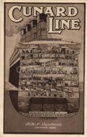 Cunard line, R.M.S. Aquitania (small tear)