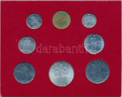 Vatikán 1964. 1L-100L + 500L Ag, 8xklf db, szettben T:1
Vatican 1964. 1 Lira -100 Lire + 500 Lira Ag...