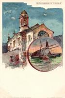 Santa Margherita Ligure, litho, artist signed