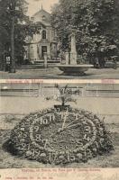 Biel/Bienne museum, flower clock in park (fa)