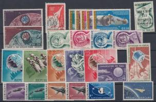 Astronautics motif item 26 diff. stamps, Űrhajózás motívum tétel 26 klf bélyeg