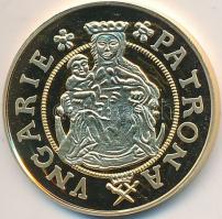 DN "Magyar aranypénzek utánveretben - Báthory Zsigmond dukát" aranyozott Ag emlékérem (5.5...