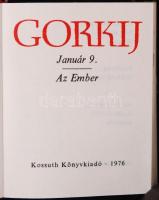 Gorkij, Makszim: Az Ember. Bp., 1976, Kossuth. Minikönyv, illusztrált, kiadói aranyozott műbőr kötés...