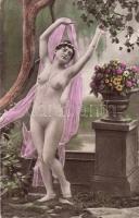 Erotic postcard, nude