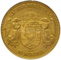1912. 10K Au "Ferenc József" (3.39g/0.900) T:2
Hungary 1912. 10 Korona Au "Franz Jose...
