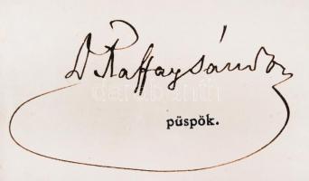 1923 Raffay Sándor (1866-1947): evangélikus püspök aláírt lelkészi oklevél