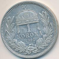 1892. 1K Ag "Ferenc József" T:2-,3