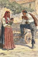 Couple from Split, Croatian folklore, s: A. Kaspar (EK)