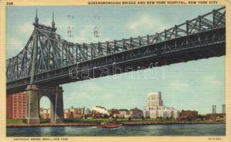 New York City, Queensborough Bridge, NY Hospital