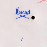 Herendi haját igazító akt, kézzel festett, jelzett, hibátlan, m:36 cm /Herend nude porcelain figure,...