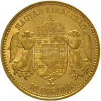 1898. 10K Au "Ferenc József" Körmöcbánya (3.39g/0.900) T:2,2- 
Hungary 1898. 10 Korona Au ...