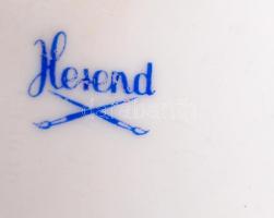 Herendi virág mintás asztali lámpa, kézzel festett, jelzett, hibátlan, búra foltos, m:97 cm