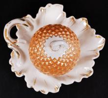 Leveles porcelán kínáló, hibátlan, jelzett