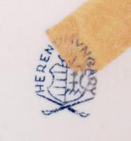 Herendi Viktória mintás kis tálka, kézzel festett, jelzett, hibátlan, 12×8 cm