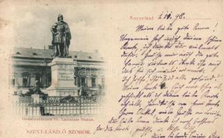 1898 Nagyvárad, Szent László szobor; Sonnenfeld Adolf kiadása / statue (Rb)