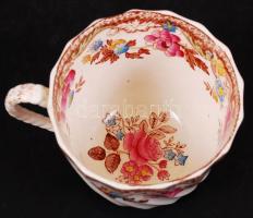 Copeland porcelán teáscsésze és alátét, 6 db, hibátlan, jelzett