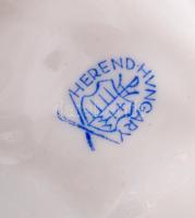 Herendi virág mintás amfora, kézzel festett, jelzett, hibátlan, m:24,5 cm, d:15,5 cm