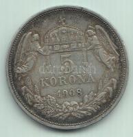 1908KB 5K Ag "Ferenc József" T:2-
Adamo K7