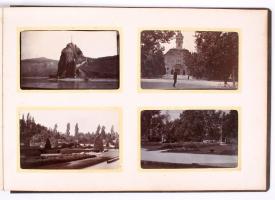 cca 1910 Horvátországi és olaszországi képeket tartalmazó fotóalbum, 96 db fotó, 13x8 cm