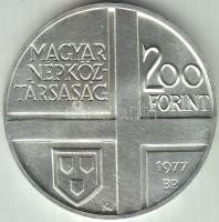 1977. 200Ft Ag "Festők II. / Mányoki Ádám" T:BU Adamo EM53