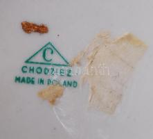 Chodziez virág mintás váza, matricás, jelzett, hibátlan, m:22 cm