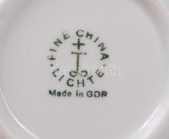 Lichte virág mintás váza, kézzel festett, jelzett, hibátlan, m:28 cm