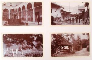 cca 1910 Horvátországi és boszniai képeket tartalmazó fotóalbum, 96 db fotó, 13x8 cm