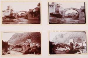 cca 1910 Horvátországi és boszniai képeket tartalmazó fotóalbum, 96 db fotó, 13x8 cm