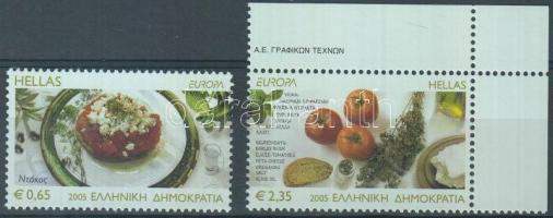 Europa CEPT Gastronomy set (corner stamp), Europa CEPT gasztronómia sor (ívsarki bélyeggel)