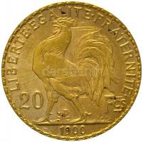 Franciaország/Modern Köztársaság 1900. 20Fr Au "Kakas" (6.44g/0.900) T:2,2-
France/Modern ...