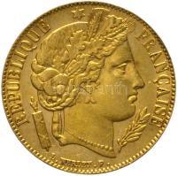 Franciaország / Második Köztársaság 1851A 20Fr Au (6.45g/0.900) T:2 France / Second Republic 1851A 20 Francs Au (6.45g/0.900) C:XF