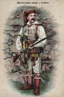 Staro-hrvatska nosnja s korduna / Croatian warrior, Horvát harcos