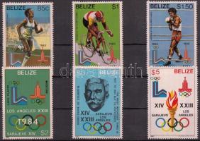 1981 Olimpiák történelme sor Mi 563-568 + blokksor 36-73 a + 37b