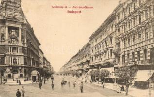 Budapest VI. Andrássy út, Deutsch F. Károly üzlete (EK)
