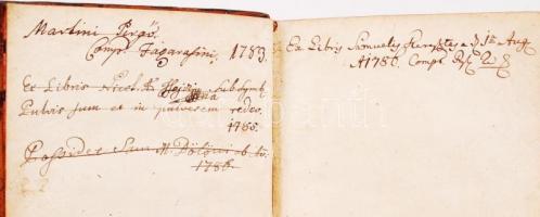 Benkő József: Milkovia. Bécs, 1781, Kurzböck József. Kiadói bordázott gerincű egészbőr kötés, színez...