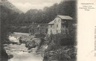 Herkulesfürdő, villanytelep; kiadja R. Krizsány / power plant