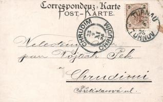 1898 Krkonose, Riesengebirge; Peterbaude, Spindelmühl, Elbfall, Ziegenrücken, Weisswassergrund; lith...