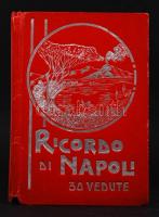 cca 1900 Ricordo di Napoli 30 képes leporello / 30 képes leporello