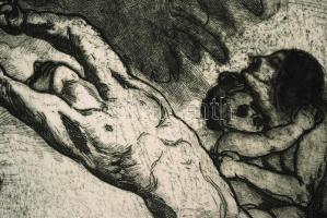 Gara Arnold (1882-1929): Egy lap a Magyar parnasszus című rézkarcalbumból. Rézkarc, papír, jelzett, ...