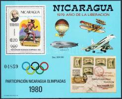 Nicaragua participates in the Olympic Games, Rowland Hill block, Nicaragua részt vesz az olimpián; Rowland Hill blokk