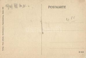 Horní Breckov, Ober Fröschau; Schule, Kirche / school, church