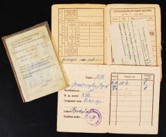 1943-1980 Levente és rendőr igazolvány, 3 db