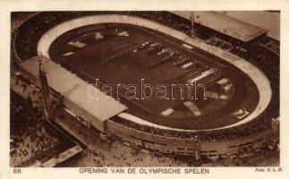 1928 Hague, Olympic Stadium, opening of the Olympic games (Rb)