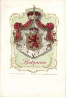 Bulgaria, coat of arms, Kunstverlag Paul Kohl No. 32., litho